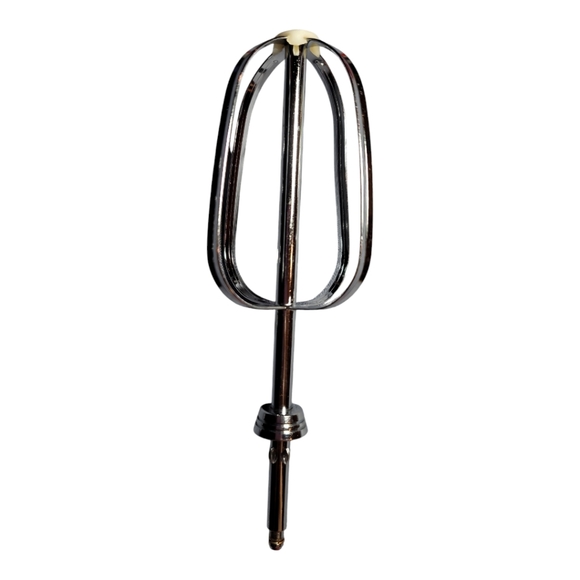 Oster mixer attachments 2 dough hooks 2 standard beaters  silver tone metal - Picture 2 of 7